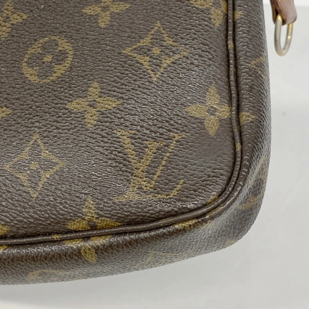 LOUIS VUITTON Authentic Brown Monogram Pochette Pouch - Picture 7 of 8